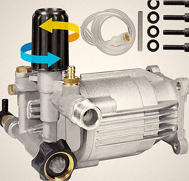 3/4" Shaft Horizontal Pressure Washer Pump, Easy Adjust 2000-3000 PSI, 2.5 GP...