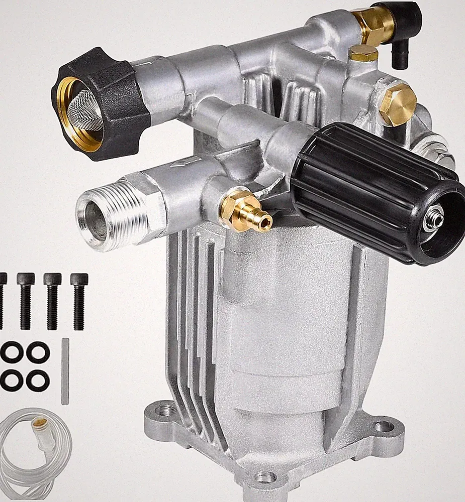 3/4" Shaft Horizontal Pressure Washer Pump, Easy Adjust 2000-3000 PSI, 2.5 GP...