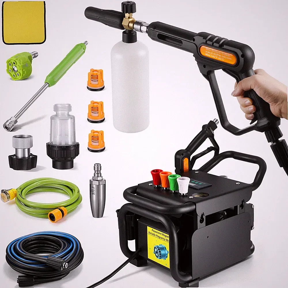 3.71GPM 2175PSI Commercial Electric Pressure Washer–PM Inverter 3HP Motor 2000W