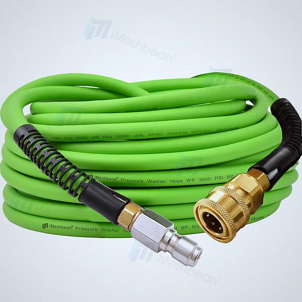3/8" 25FT Kink Resistant High Pressure Washer Hose 1/4" Work 3600 PSI Extension