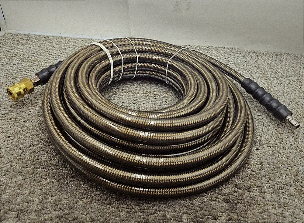 3/8" 4500 PSI Steel Braided Pressure Washer Hose 50ft 31.0 MPa 103267 0126