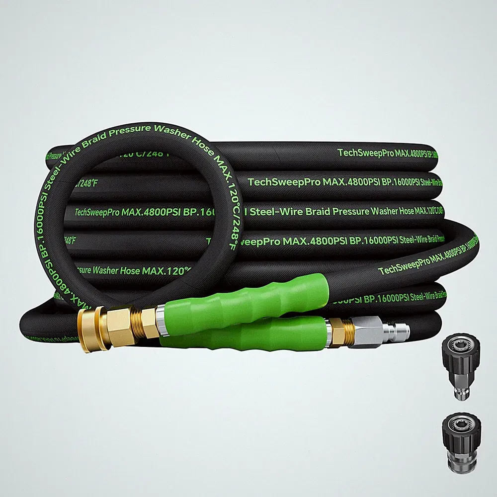 3/8" 4800PSI Pressure washer hose 25ft for cold and hot water Max 248°F wit