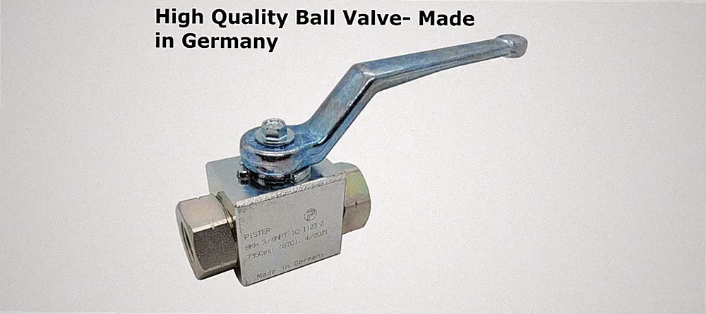 3/8" Ball Valve Comet General AR Pressure Washer Ball Valve 7250 psi German Made