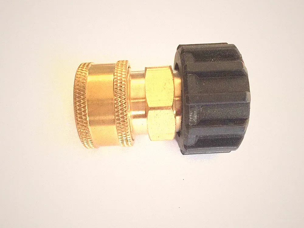 3/8" Female Quick Connect Coupler x M22 Twist Connector for Pressure Washer 14mm
