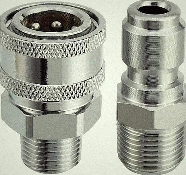 3/8’’ Male Thread Fitting 5000PSI Pressure Washer Adapter Set Quick Connect Kit