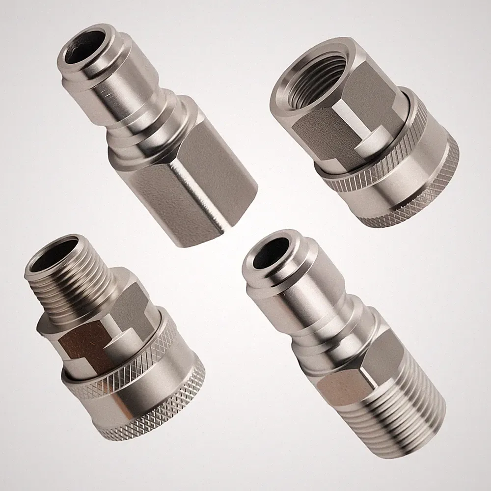 3/8" NPT Quick Connect Adapter Kit Pressure Washer Coupler Stainless Steel