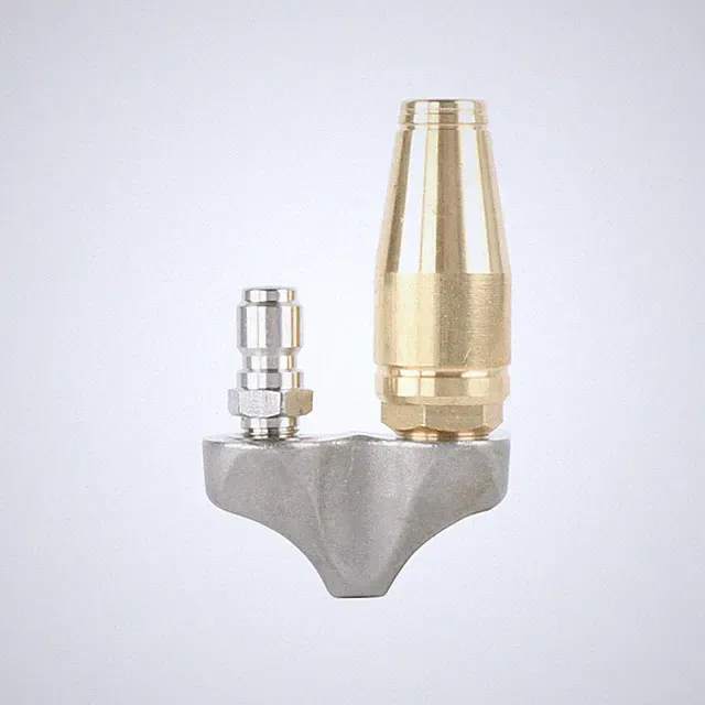 3/8 or 1/4 Cleaning Reverse Turbo Sewer Drain Jetter Nozzle For Pressure Washer