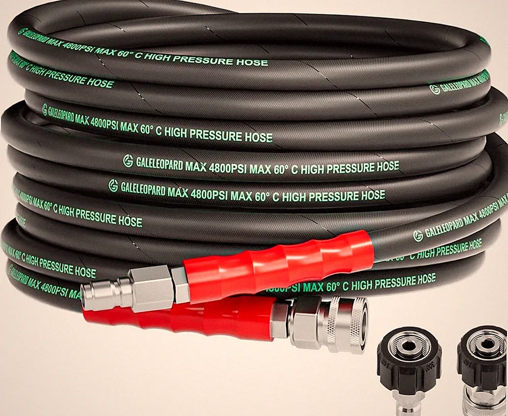 3/8" Pressure Washer Hose 25FT 4800PSI with 3/8 Inch Quick Connect, Kink Resista