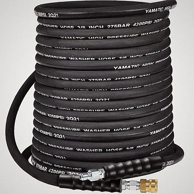 3/8 Pressure Washer Hose 50 FT 3/8", 4200 PSI Hot Water Power Washer Hose, 36...