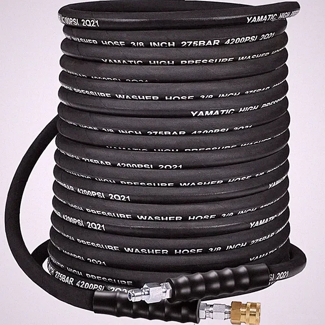 3/8 Pressure Washer Hose 50 FT 3/8", 4200 PSI Hot Water Power Washer Hose, 36...