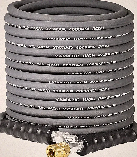 3/8" Pressure Washer Hose 50 FT Nonmarking, Swivel Quick Connect