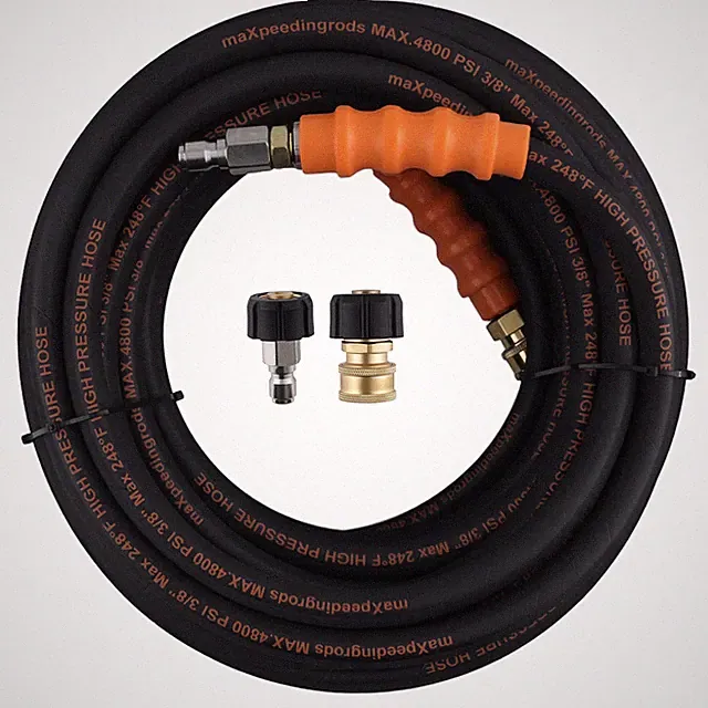 3/8" Pressure Washer Hose 70FT 4800PSI Connector Steel Wire Braid