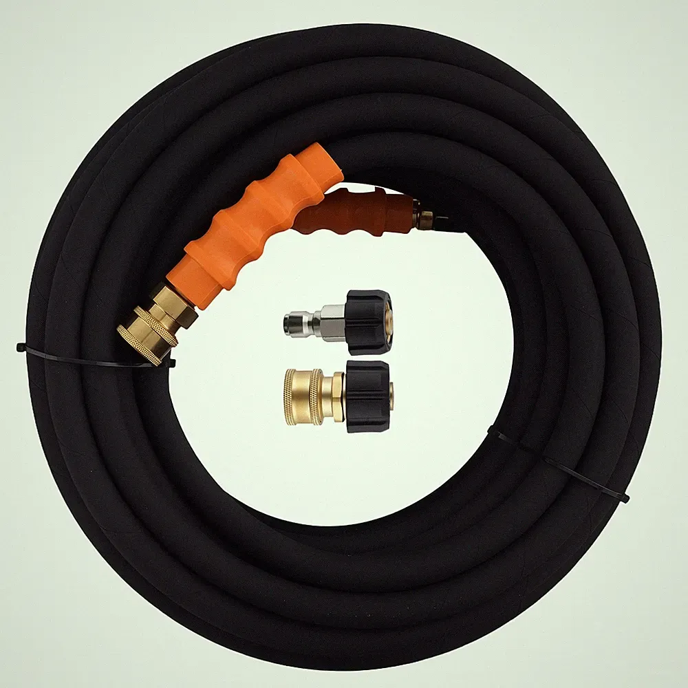 3/8" Pressure Washer Hose 70FT 4800PSI Cold Hot Water Steel Wire Braid