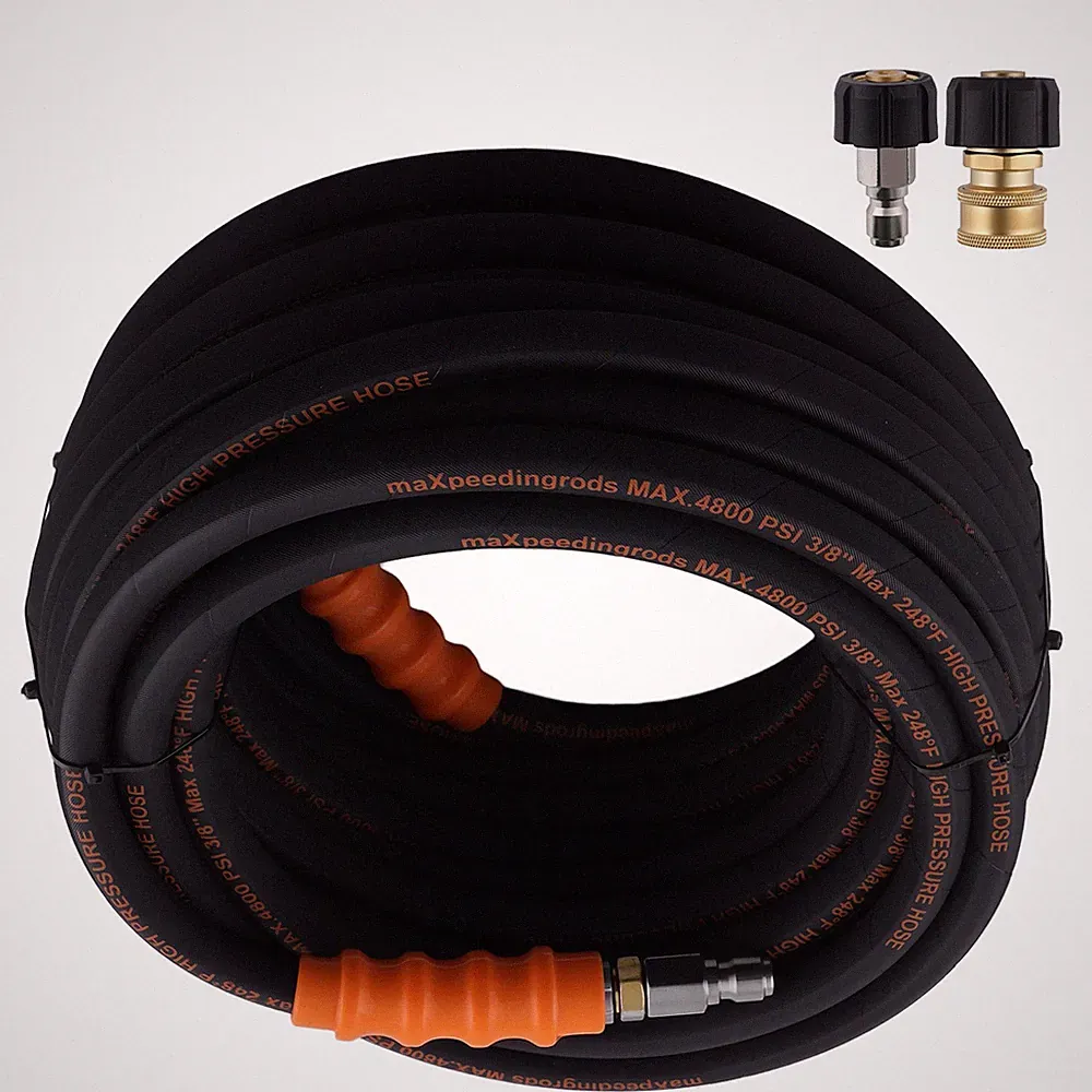 3/8" Pressure Washer Hose 70FT 4800PSI Kink Resistant for Honda Steel Wire Braid