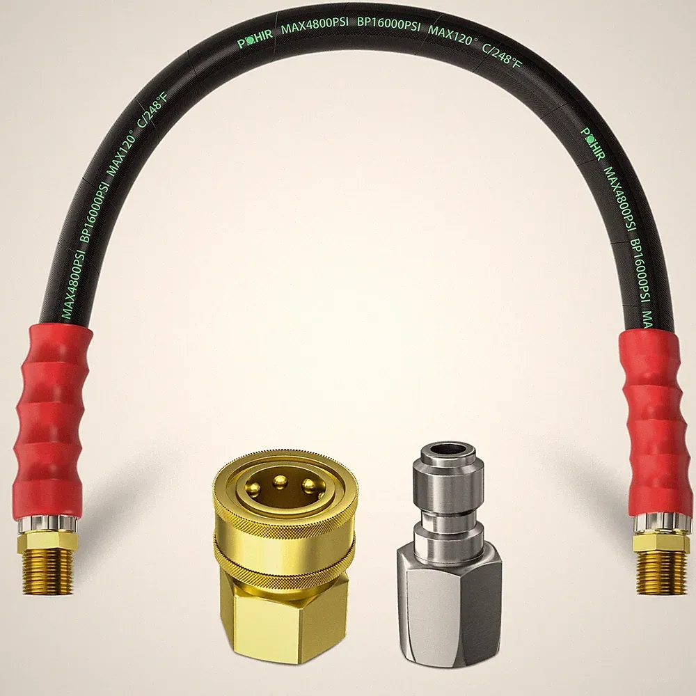 3/8 Pressure Washer Whip Hose 2ft Short Reel Connector For Power Washing 248 Ho