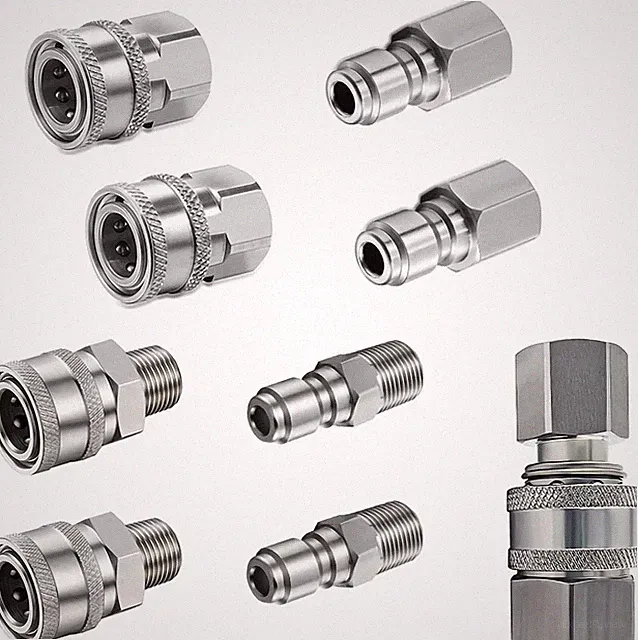 3/8 Quick Connect Fittings,Pressure Washer Quick Connect Kit,Stainless Steel Ada