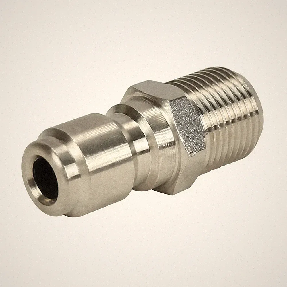 3/8 Stainless Steel Plug Male NPT Thread QC Coupler Pressure Washer 5 Pack