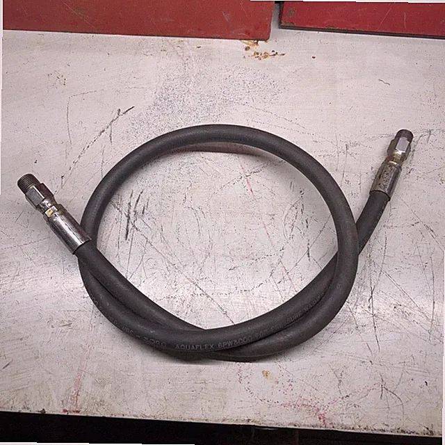3/8" x 48” Black 3000PSI Pressure Washer Hose w/ male swivel ends