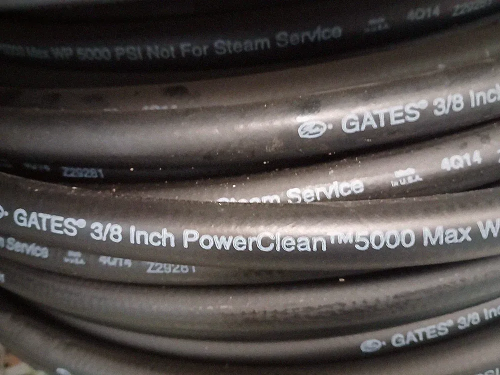 3/8" x 50 FT Gates 4657-4556 PowerClean Pressure Washer Hose 5000 PSI Braided