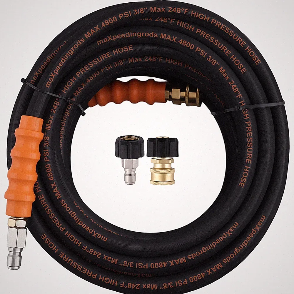 3/8" x 75FT Extended Pressure Washer Hose 4800PSI for Generac Honda Simpson