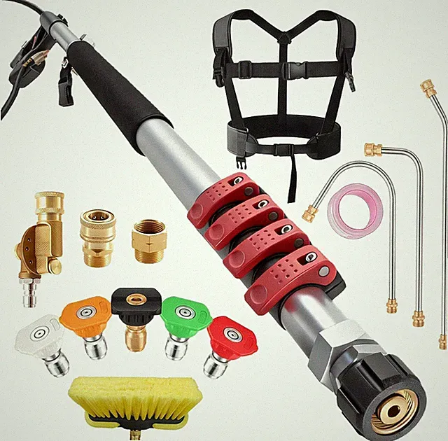 3 Gutte Extension 24 Gutter FT Pressure Washer Tools Telescoping Wands, Cleaning