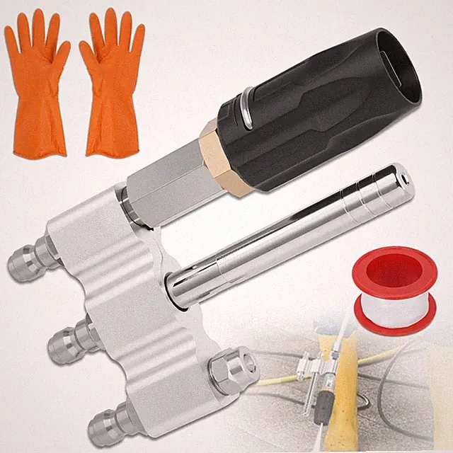 3 in 1 Adjustable Downstream Soft Wash Nozzle M5 Tip Twist 1/4" QC for 3-7 GPM
