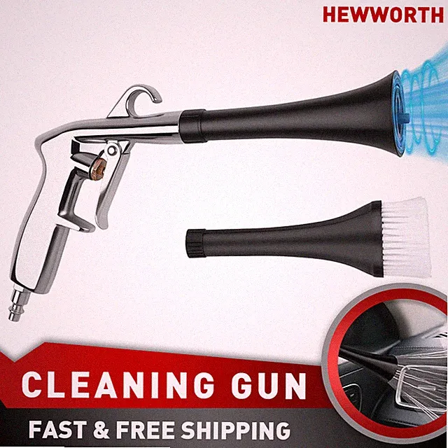 3-in-1 Car Cleaning Gun Air Blower for Carpet High Pressure with Trumpet Nozzle