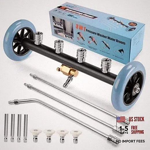 3-in-1 Under Carriage Pressure Washer Attachment, 16 Inch Pressure Washer