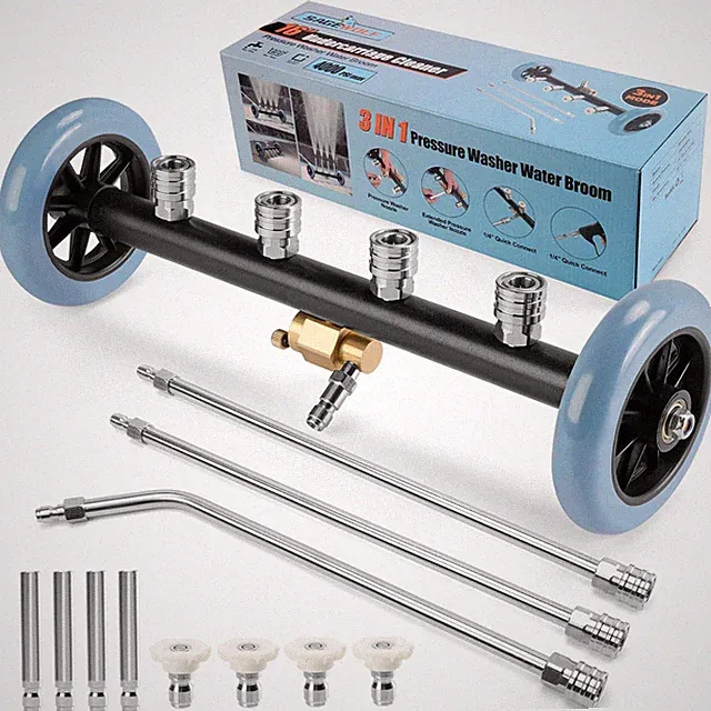 3-in-1 Under Carriage Pressure Washer Attachment, 16 Inch Pressure Washer Und...