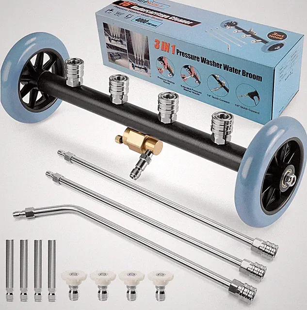 3-In-1 under Carriage Pressure Washer Attachment, 16 Inch Pressure Washer Underc