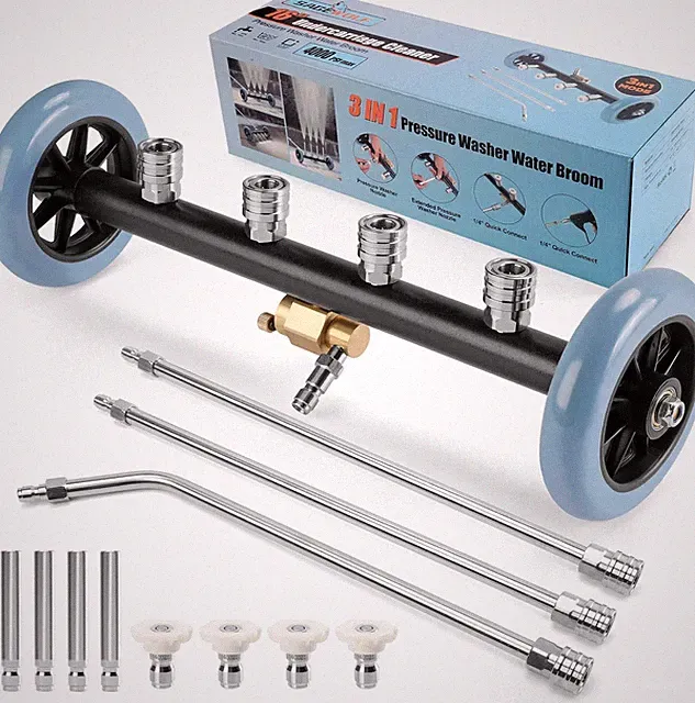 3-in-1 Undercarriage Pressure Washer Cleaner with 3 Wands & 8 Nozzles
