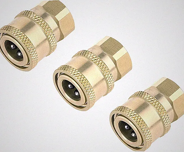 3 Pack Pressure Washer Coupler Brass Fittings 1/4 Inch Quick Connect To Female N