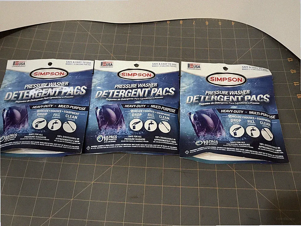 3 SIMPSON Pressure Washer Detergent Pods 10 Pod Bag Heavy Duty Multi Purpose