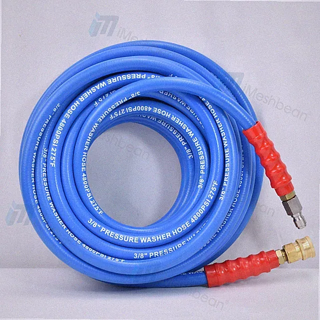 30/50/100/150' Pressure Washer Hose 4800PSI 3/8" Flexible Power Wire Washer Hose