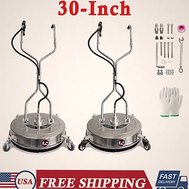 30 Inch Pressure Washer Surface Cleaner Dual Handle Stainless Steel Floor Washer