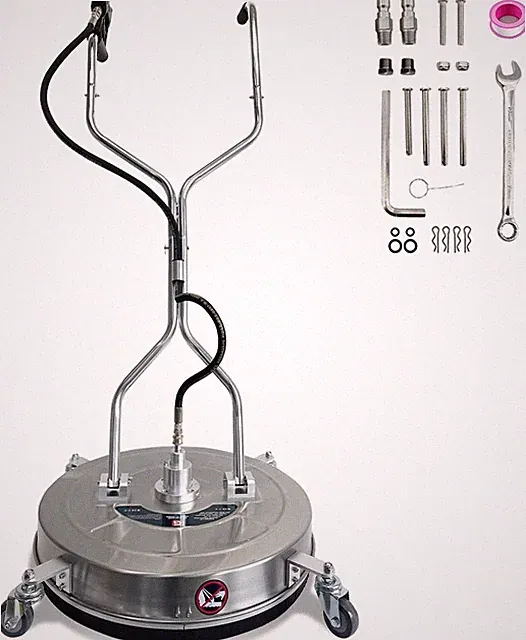 30" Pressure Washer Surface Cleaner, Dual Handle Stainless Steel Power Washer Ne