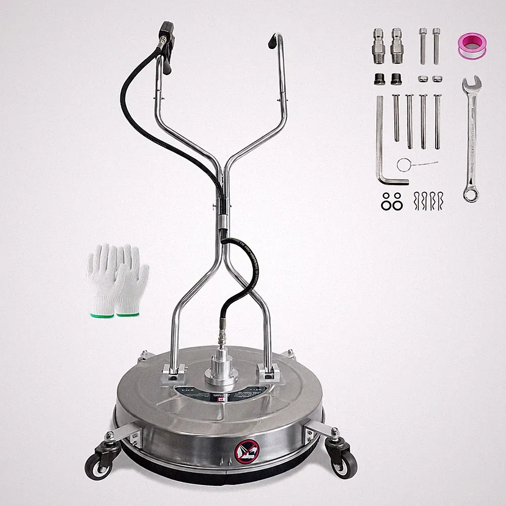🐾30" Pressure Washer Surface Cleaner Wheels 5200PSI Dual Handle Surface Cleaner
