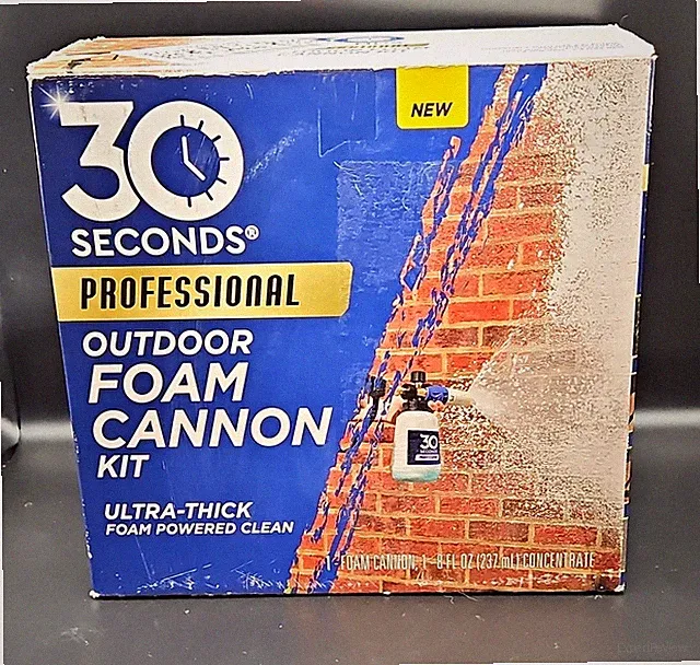30 Seconds Outdoor Foam Cannon Kit for Pressure Washer, 8 fl oz Concentrate