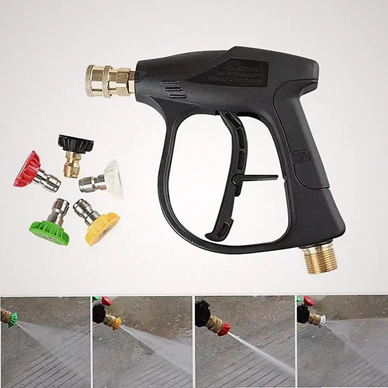 300 Bar High - Pressure Washer - 1L Foam Cannon, 5 Nozzles, M22 - 14 Connection