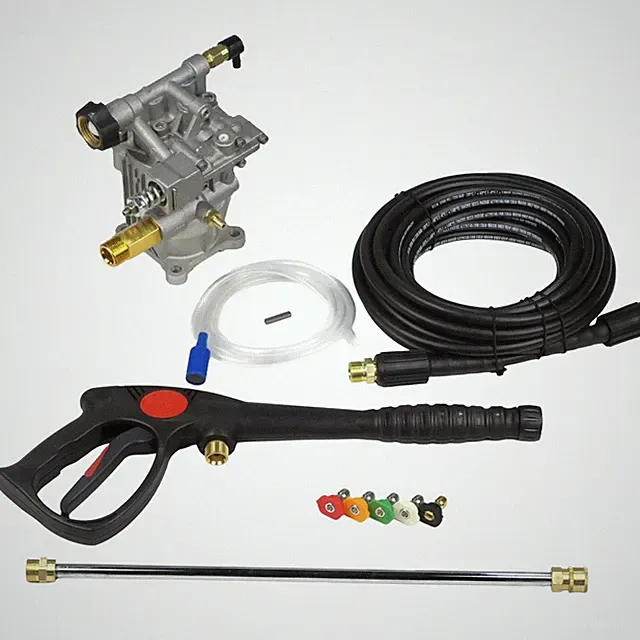 3000 psi, 3/4" Shaft, Horizontal Power Pressure Washer Pump & Deluxe Spray Kit