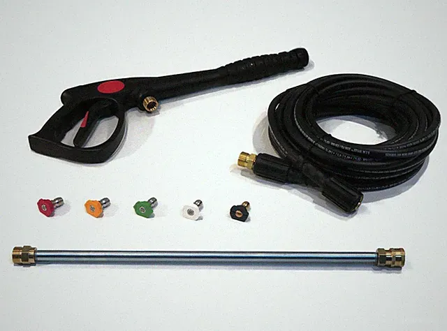 3000 PSI / 7 GPM Spray Gun, Hose, Wand & Tips Kit for Power Pressure Washers