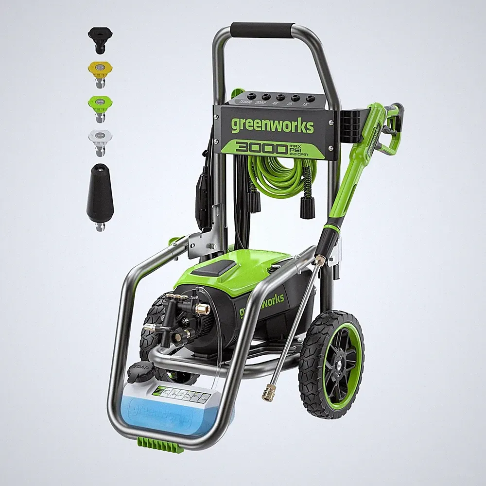 3000 PSI Electric Brushless Pressure Washer 2.0 GPM Max Power Washer Greenworks