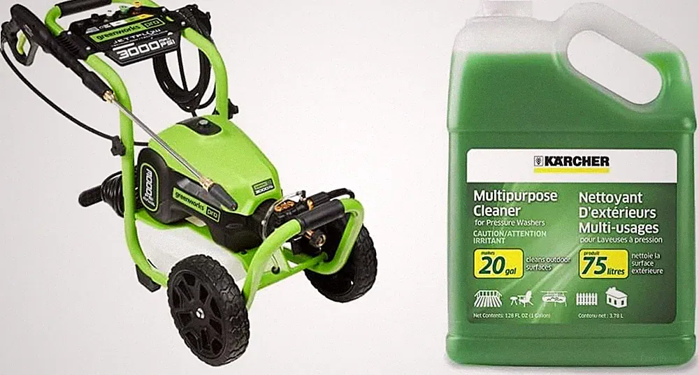 3000 PSI Electric Pressure Washer & Karcher Multi-Purpose Soap - 1 Gallon