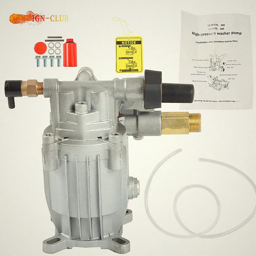 3000 PSI Power Pressure Washer Pump for 3/4" Shaft Horizontal Washer Pump 2.5GPM