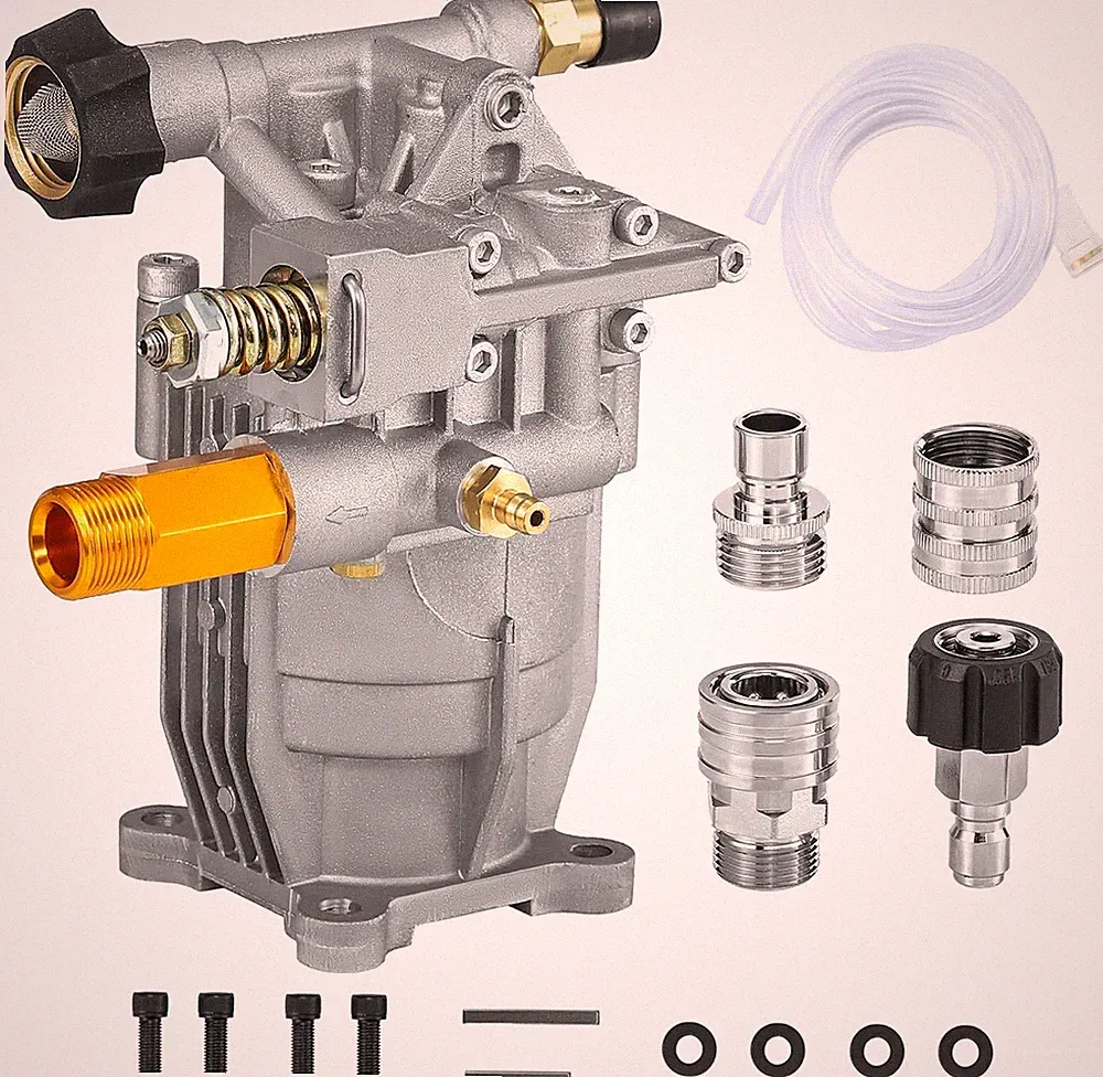 3000 PSI Pressure Power Washer Pump 2.5 GPM for 3/4" Shaft Horizontal Water Pump