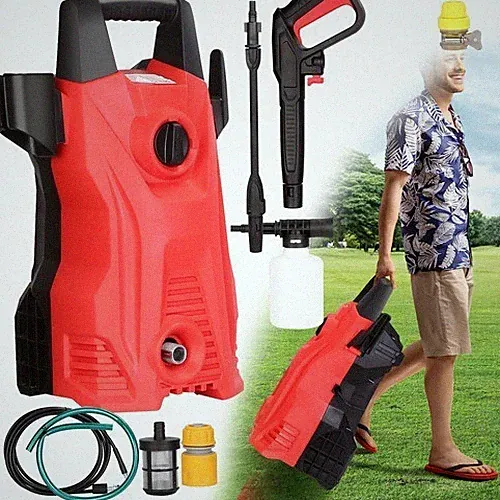 3000PSI 2.6GPM High Pressure Washer Adjustable Spray Nozzle Extended Hose 1400W