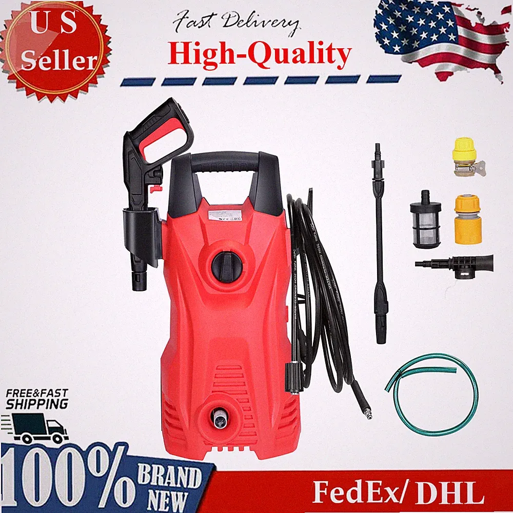 3000PSI Electric High Pressure Washer Machine 2.6GPM Patio Cleaner w/ Nozzle&Gun