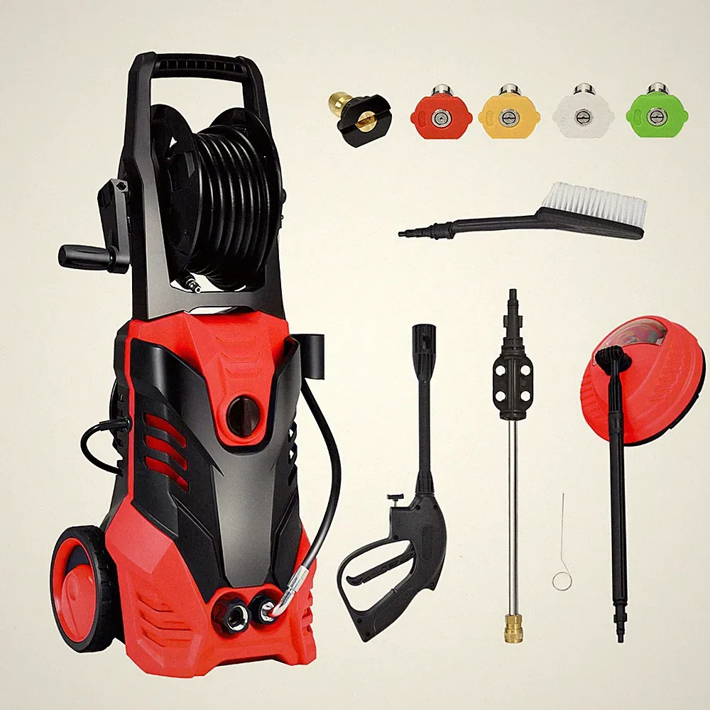 3000PSI Electric High Pressure Washer Machine 2 GPM 2000W Patio Cleaner Red