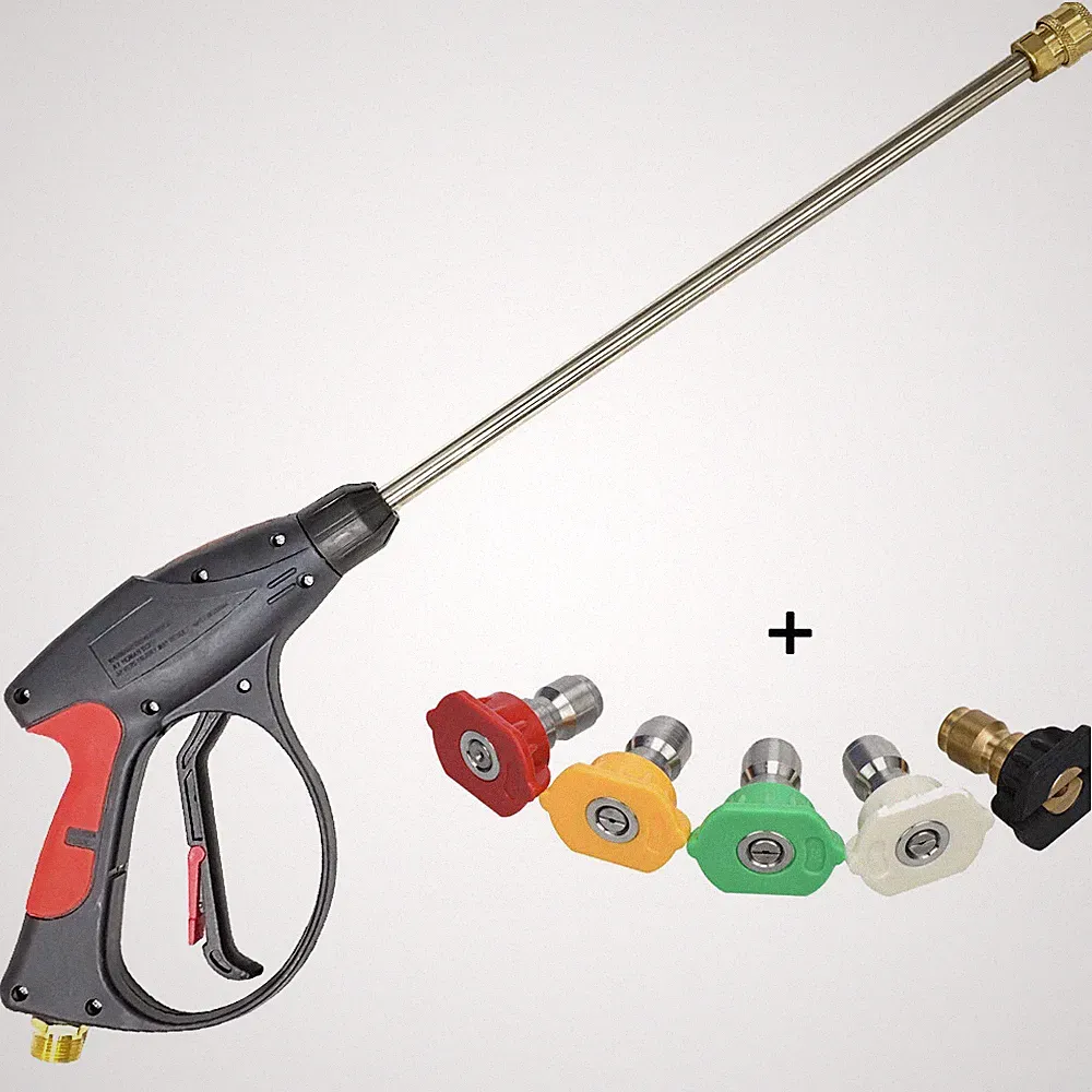 3000PSI Pressure Washer Gun Extension Wand Nozzles Kit Car Power Washer M22-14
