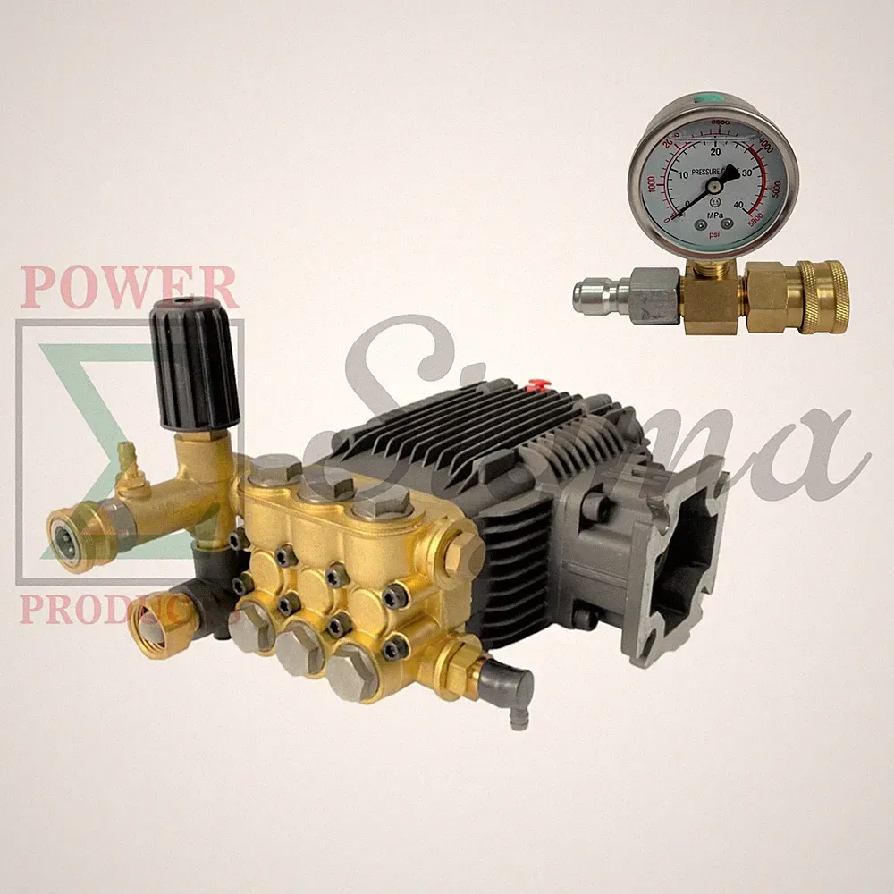 3000PSI Pressure Washer Pump & Gauge for Mi-T-M 3-0414 6.5HP 3400RPM 3/4" Shaft